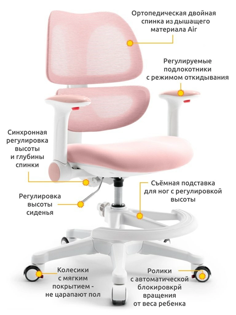 Кресло детское с регулируемой высотой