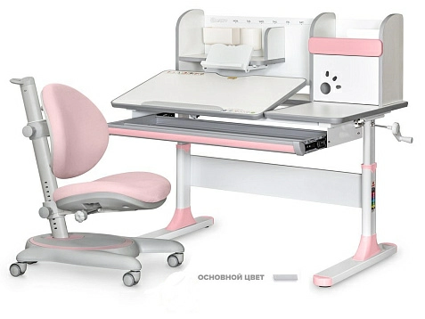 Детский комплект Mealux: стол Vancouver Multicolor + кресло Ortoback (BD-620 W/MC + Y-508)