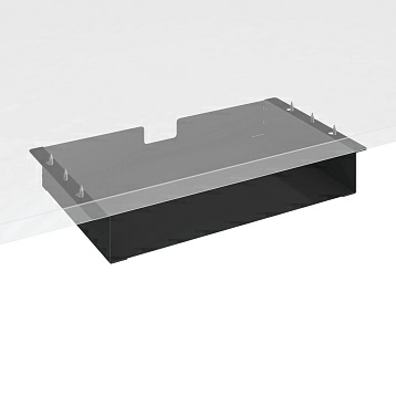 Металлическая подвесная полка под стол Ergostol Slot 0,45 м фото