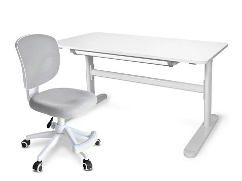 Комплект парта Ergokids Boston + кресло Ergokids Soft Air Lite (TH-210 Lite W + Y-240 Lite)