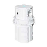 Выдвижная встраиваемая розетка Ergostol PowerUp, 3xEURO, 2xUSB (A+C), 1xWireless фото