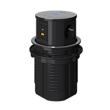 Выдвижная встраиваемая розетка Ergostol PowerUp, 3xEURO, 2xUSB (A+C), 1xWireless фото