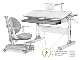 Комплект Mealux: парта Edmonton Lite Multicolor с полкой + кресло Ortoback Plus (BD-610 W/MC + S-50 + Y-508 Plus)
