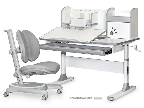 Детский комплект Mealux: стол Vancouver Multicolor + кресло Ortoback Duo (BD-620 W/MC + Y-510)