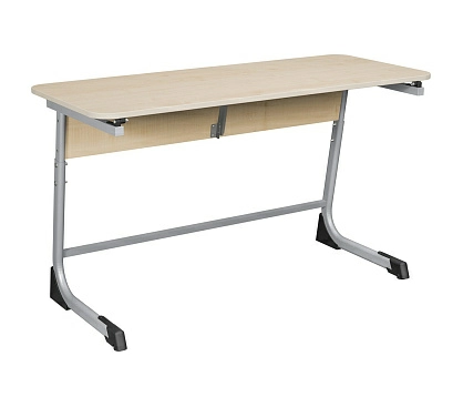 Стол ученический 2-местный с наклон. столешницей Дэми СУТ.74-01 Р (5-7 гр. роста)