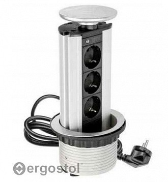 Выдвижная розетка большая (вертикальная) фото