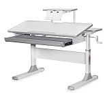 Детский стол Mealux Edmonton Lite Multicolor с полкой (BD-610 W/MC Lite + S-50)