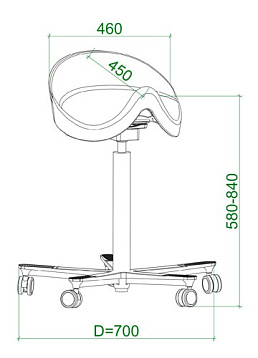 Стул-седло Activ-S с механизмом Body-Balance фото
